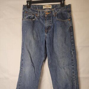 Arizona Jeans Boys Size 12 Husky Blue Denim Relaxed Straight Kids